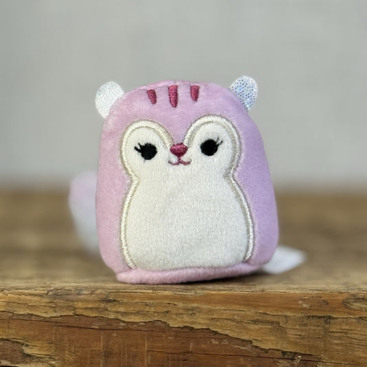 Squishmallow Squishville - Allina The Purple Squirrel - Mini Purple/Silver 2"