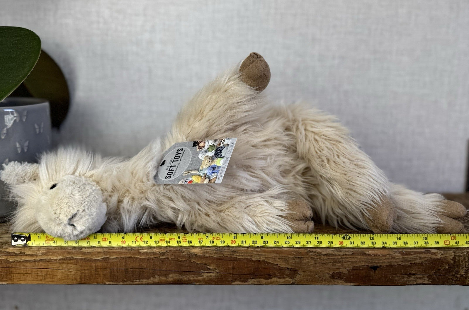 Jellycat Luis Llama - Fluffy Cream Beanie Llama Retired Soft Toy Large Rare 16"