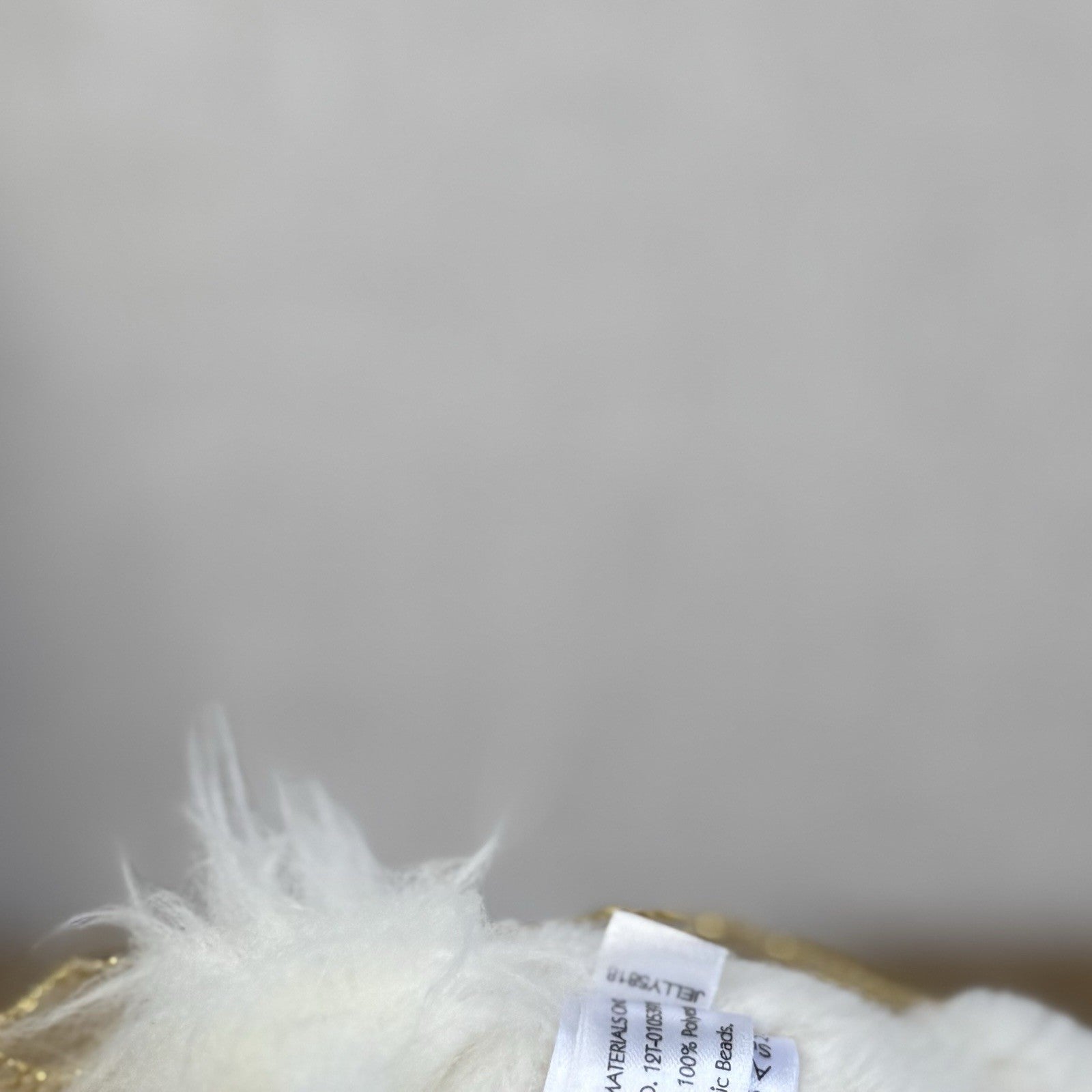 Jellycat Glistening Belle Cream Bunny Ballet Gold Tutu Ballerina - Retired 10”