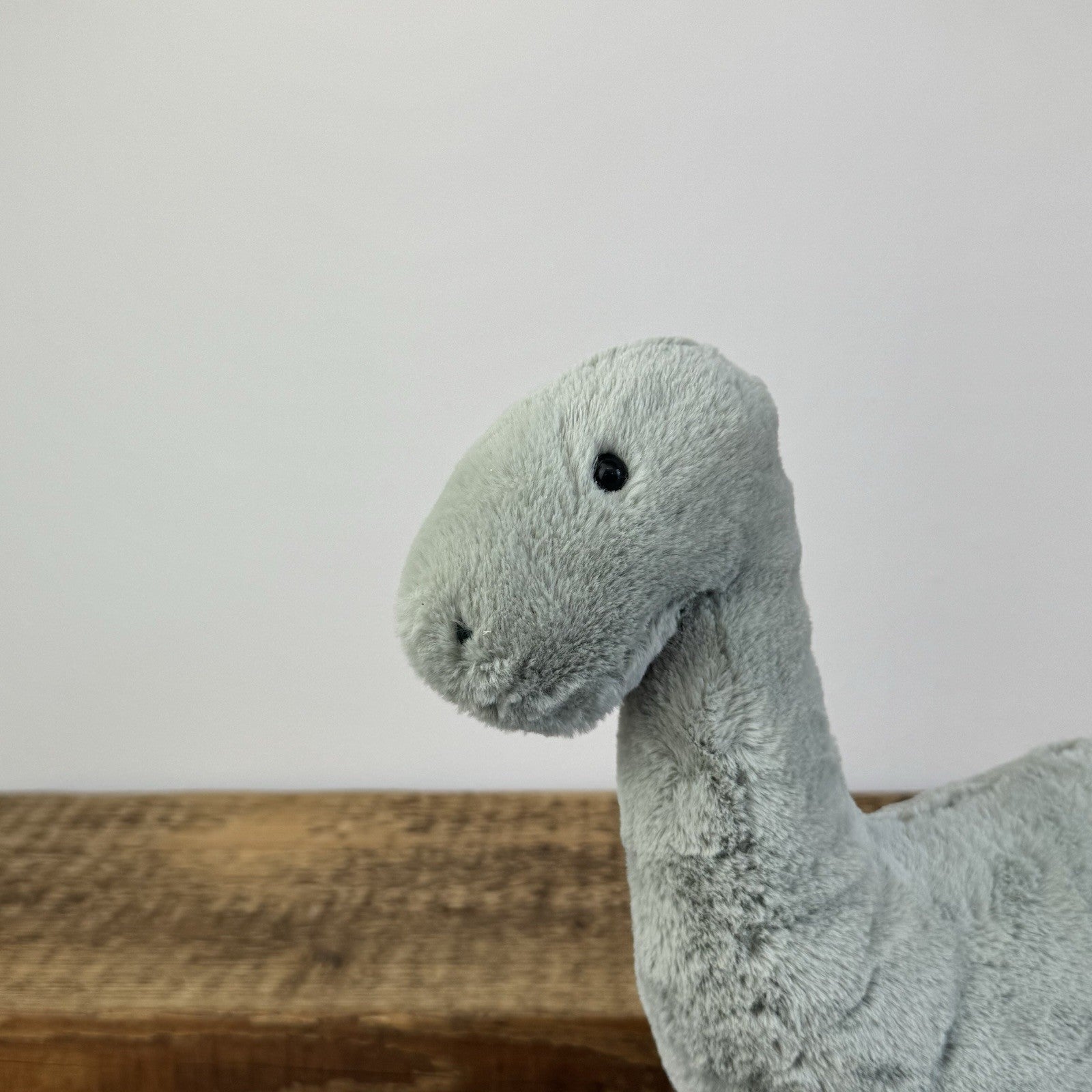 Jellycat Medium Fossily Brontosaurus Soft Toy - Green Dinosaur
