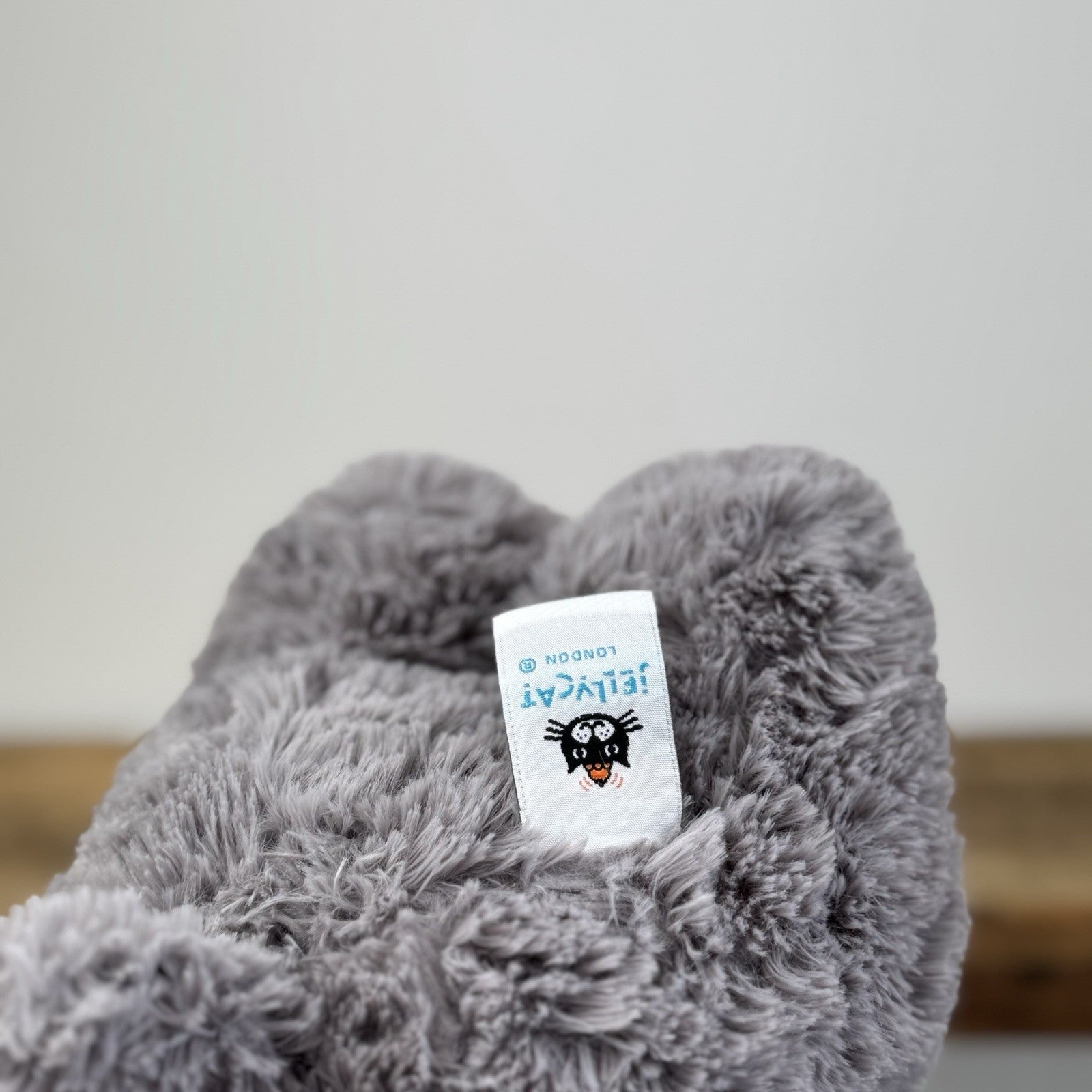 Jellycat Archibald Elephant - Grey Medium Beanie Textured Retired Elephant 11"