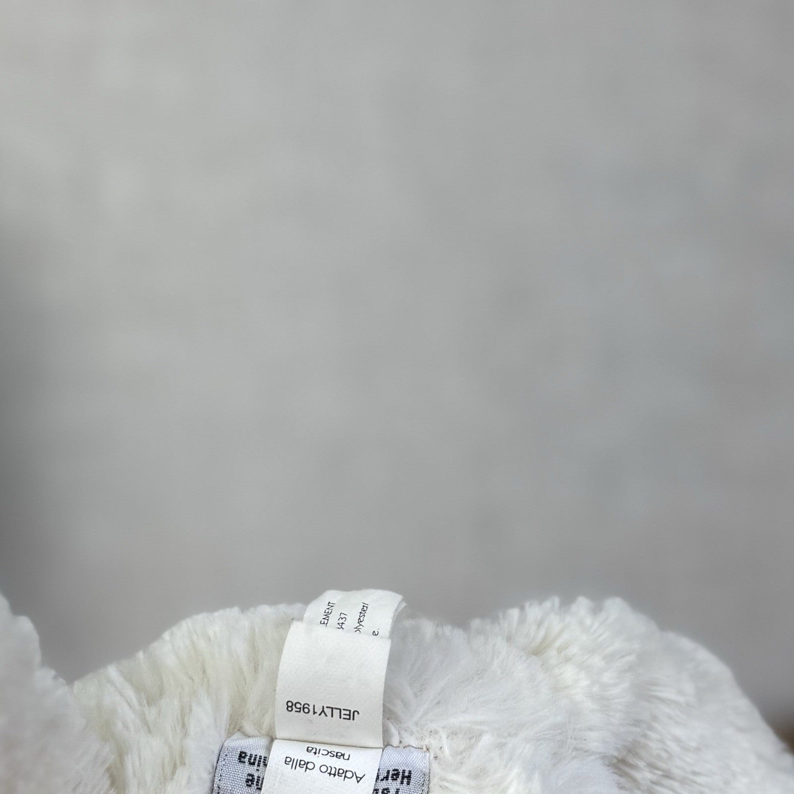 Jellycat Medium Bashful Grey Face Lamb - Medium Cream Lamb Beanie Plush 12"