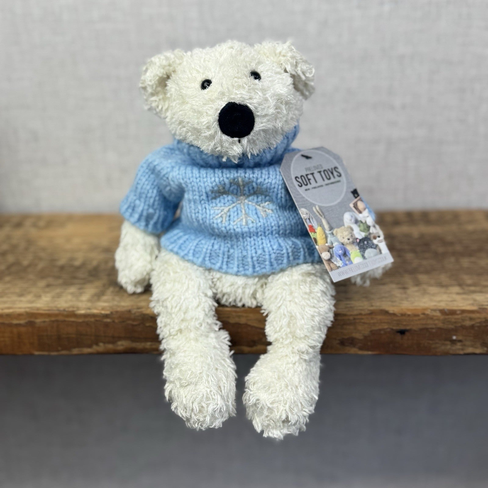 Jellycat Small Winter Tumbler Bear - Bunglie Style Bear Beanie Plush 11" Small
