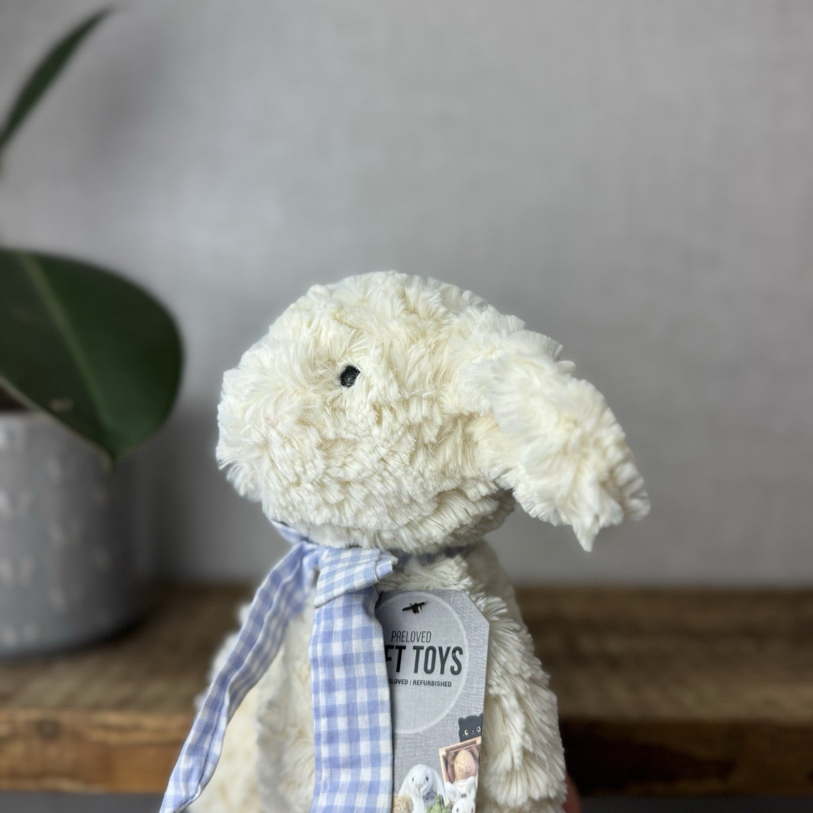 John Lewis Shushky Lamb (Jellycat Collaboration) Cream Curly Lamb Long Legs 15”