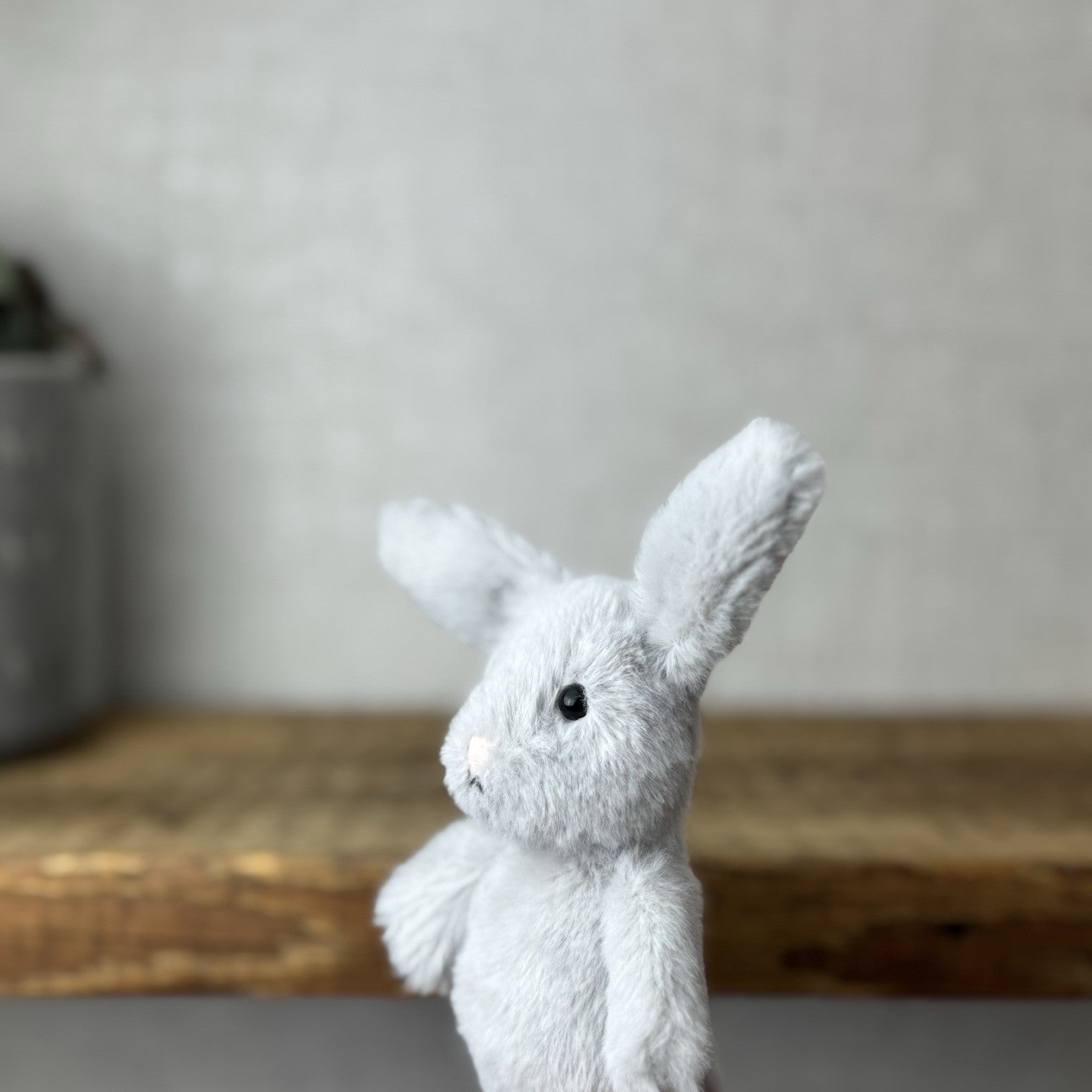 Jellycat Tiny Fluffy Silver Bunny - Tiny Fluffy Bunny Selfridges Exclusive 5”