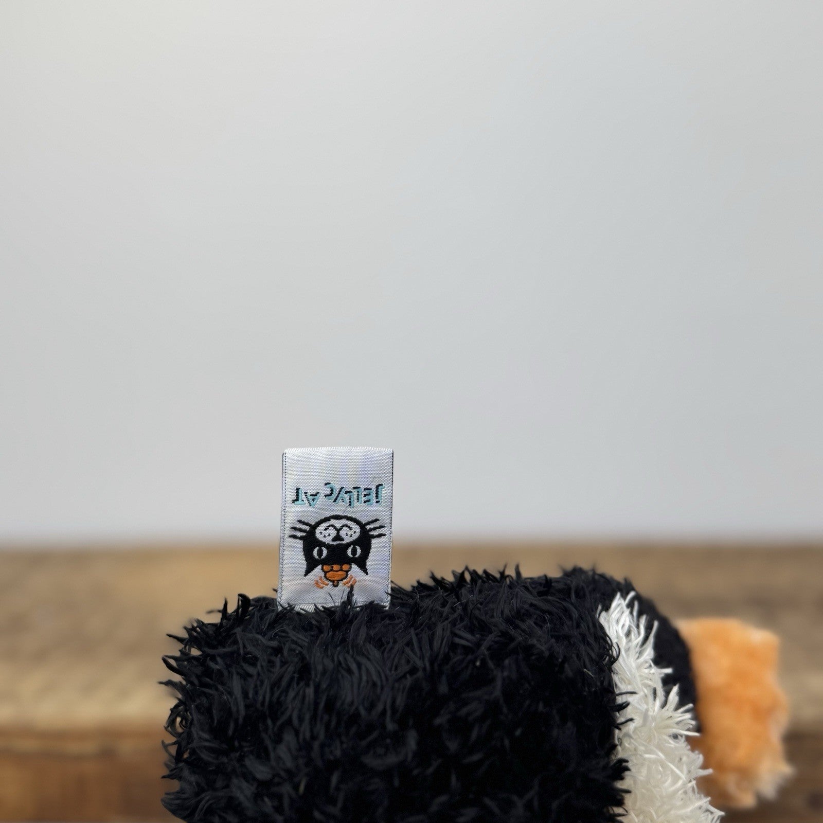 Jellycat Small Bunglie Penguin - Black/White Curly Fur Beanie Penguin Bird 11"