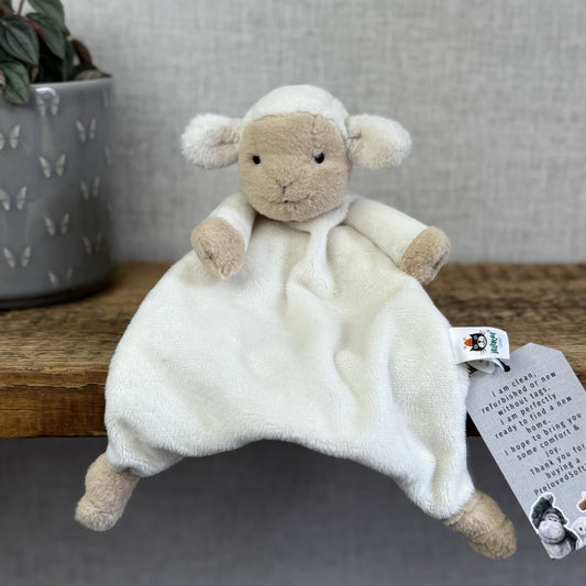 Jellycat Husbie Lamb Soother Comoforter - Sheep Baby Soft Toy Blanket NWOT