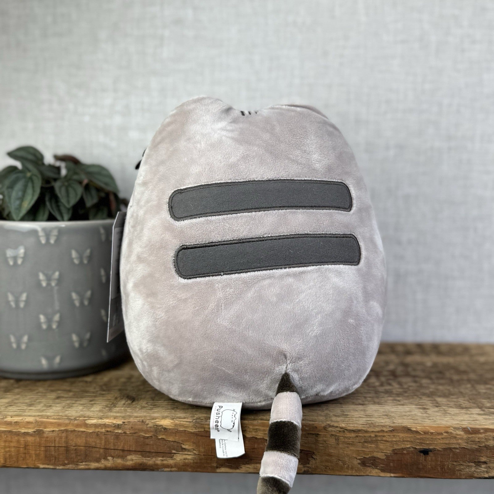 Gund Pusheen Cat - Pizza Cat Pusheen With Pizza Plush Grey Without Tags 10"