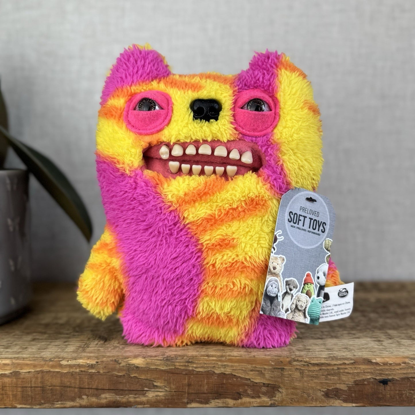 Fuggler Old Tooth Tie Dye Fuggler - Lab Misfits Funny Ugly Monster Pink/yellow