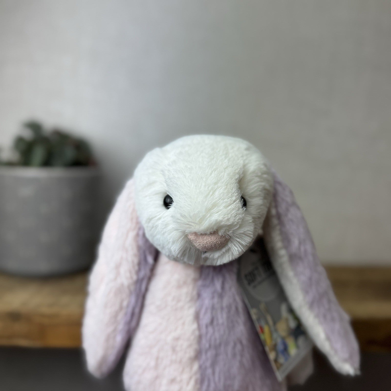 Jellycat Medium Bashful “patchwork” Bunny Rabbit - Custom Made Bunny Rabbit 12”
