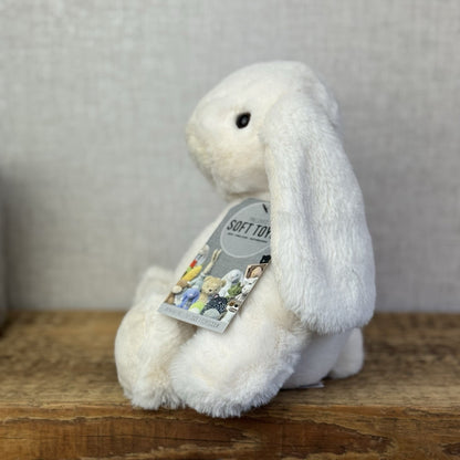 Bukowski Bears - Lovely Kanini Bunny White - White Floppy Beanie Rabbit Plush 