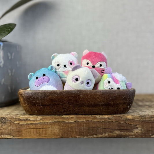 Squishmallow Squishville Pink Wild Animal Bundle - Fox, Panda, Hippo, Llama 2"