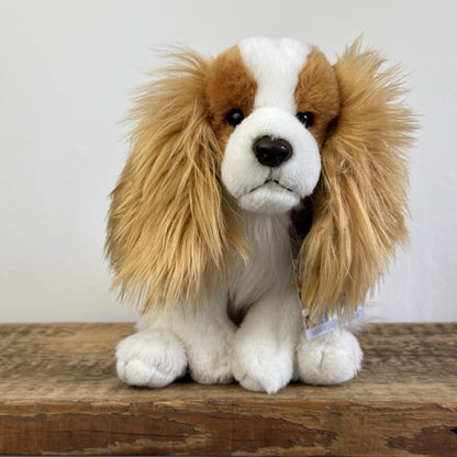 Living Nature King Charles Spaniel Puppy Medium Stuffed Realitic Soft Dog 10"