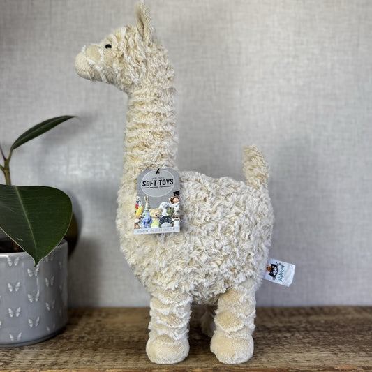 Jellycat Lars Llama - Large Cream Standing Llama Soft Toy Beanie Retired 16”