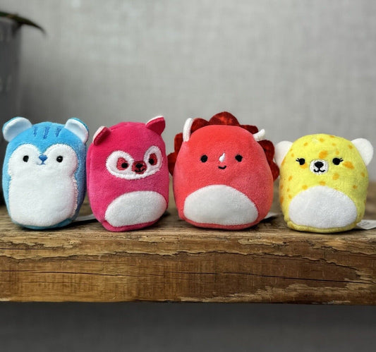 Squishmallow Squishville - Bright Squad x4 - Lexie, Tristan, Lecia, Santiago 2"