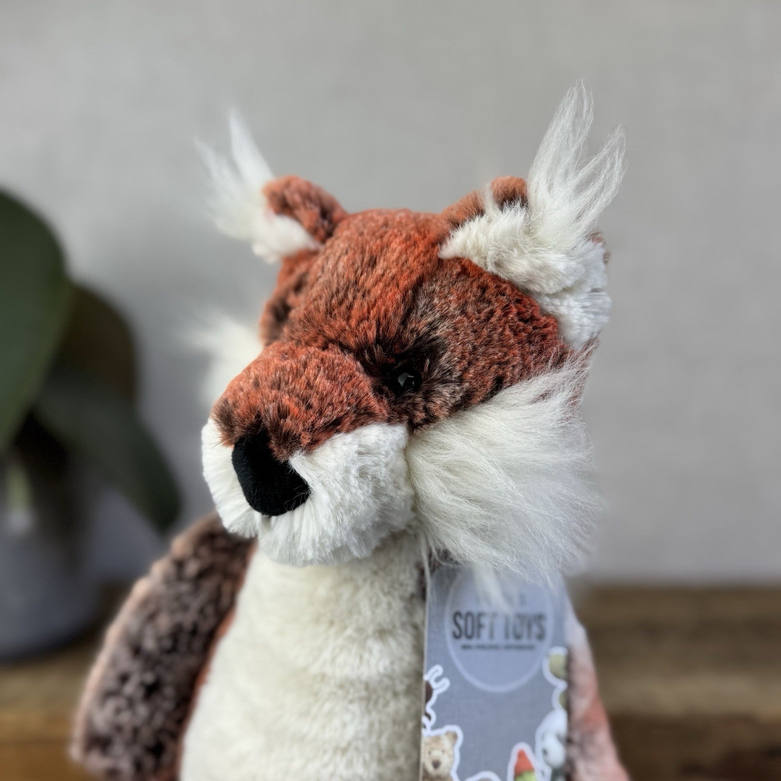Jellycat Woodland Babe Fox - Rare Mottle Red/Grey Mix Fox Soft Toy US Exclusive