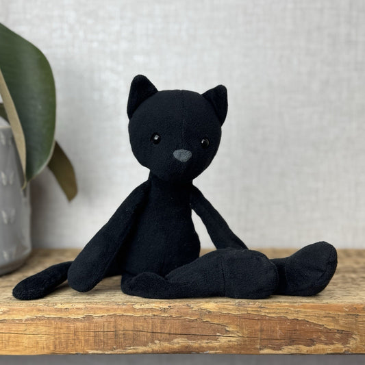 Jellycat Bewitching Cat Kitten Black Super Soft Toy Beanie Rare Black Cat 11"