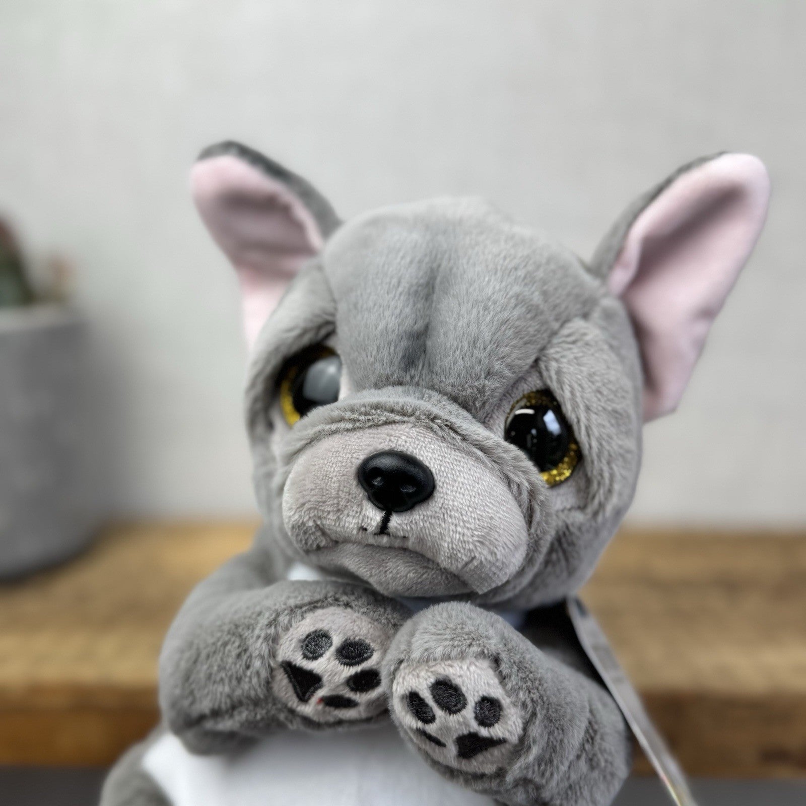 TY Beanie Bellies - Wilfred the Dog 15cm - Large Beanie French Bulldog Soft Toy
