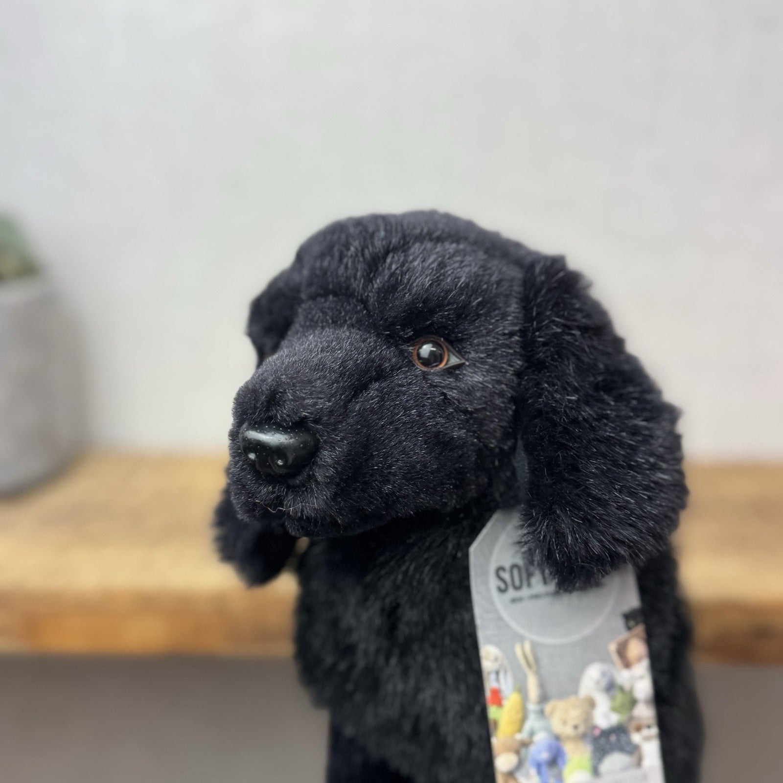 Ganz 1996 Newfoundland Dog Soft Toy - Vintage Rare Pristine Condition Black Dog