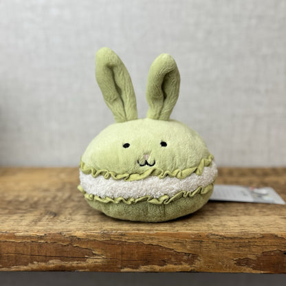 Jellycat Dainty Dessert Bunny Macaron - Green Bunny Amuseable New Without Tag 5”