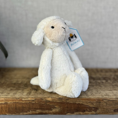 Jellycat Small Bashful Lamb Soft Toy Sheep New With Tags Cream Beanie 8” Tags