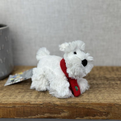 John Lewis Tiny Terrier Christmas Puppy 5” (Jellycat Collaboration) Small Puppy