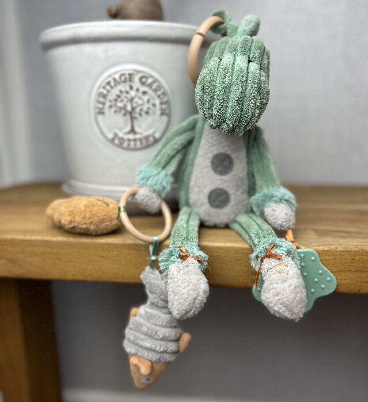 Jellycat Cordy Roy Baby Dino Jitter Soft Toy Plush Baby Activity Toy