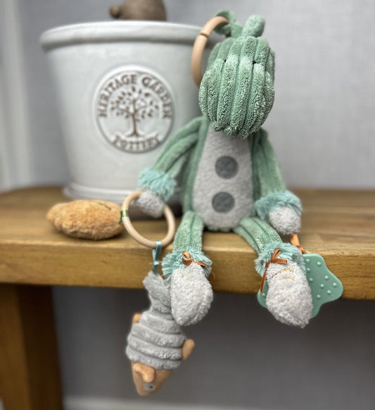 Jellycat Cordy Roy Baby Dino Jitter Soft Toy Plush Baby Activity Toy