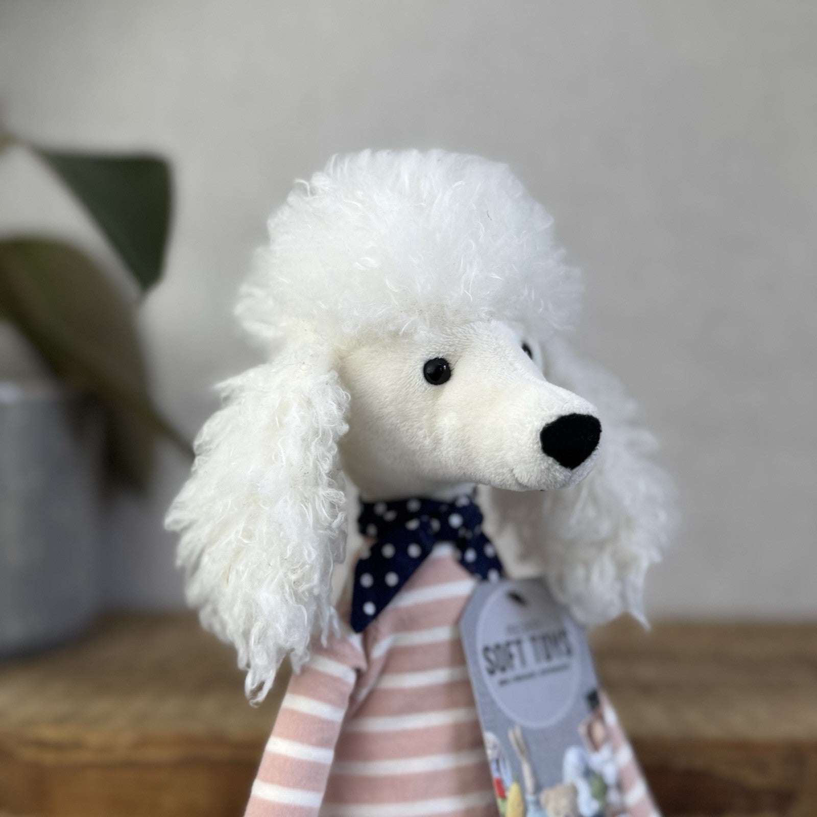 Jellycat Beatnik Buddy Poodle - White Puppy Dog In Jumper Scandi Cute Plush 12”