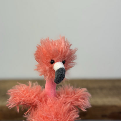 Jellycat Bonbon Flamingo - Mini Flamingo Fluffy Soft Toy Retired Rare 9"