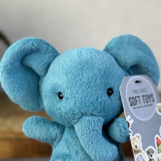 Jellycat Sweetsicle Elephant - Tiny Blue Elephant Beanie - New Without Tags 5"