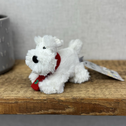 John Lewis Tiny Terrier Christmas Puppy 5” (Jellycat Collaboration) Small Puppy