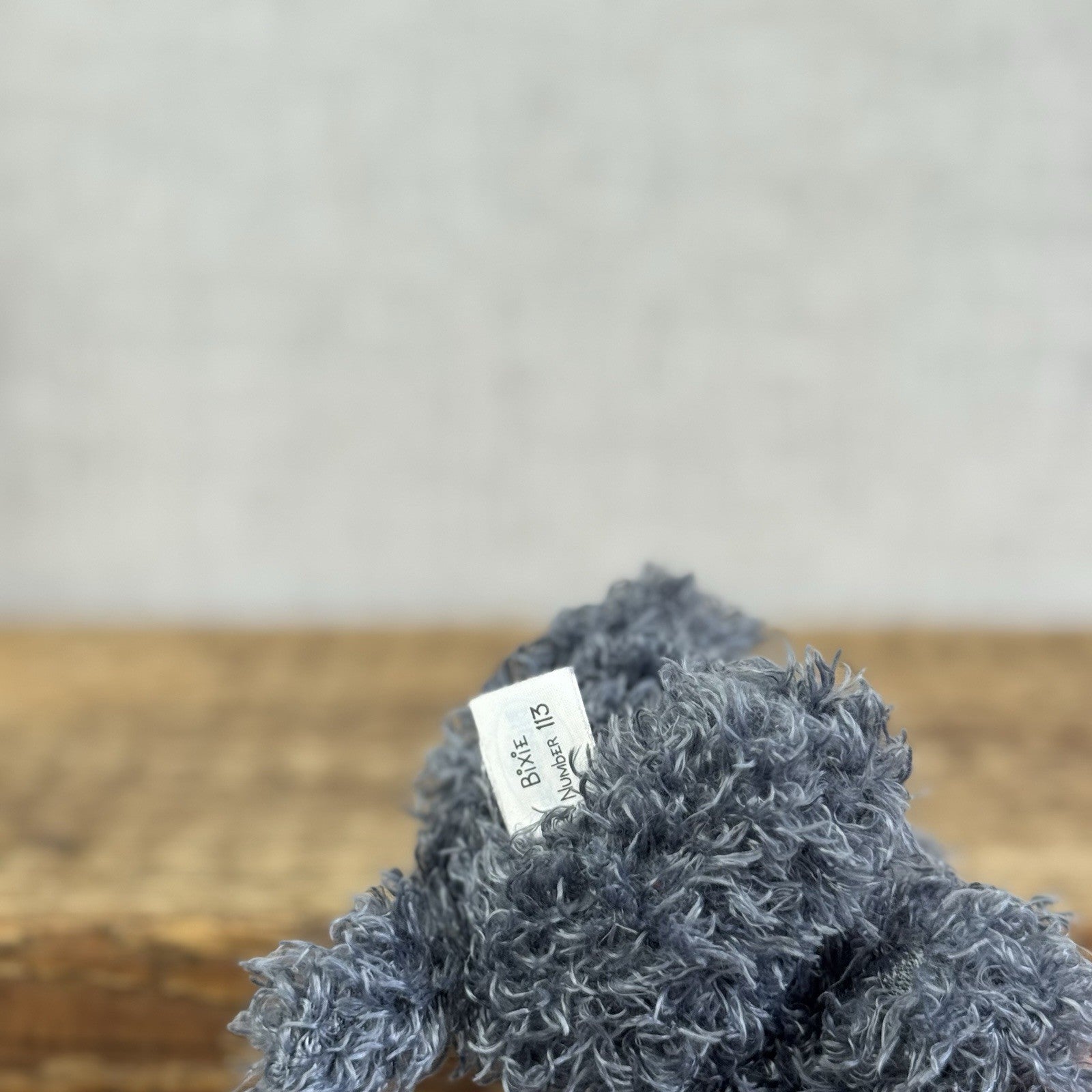 Blue Nose Friends Bixie Cocker Spaniel #113 - Mini Grey Fluffy Beanbag Dog Plush
