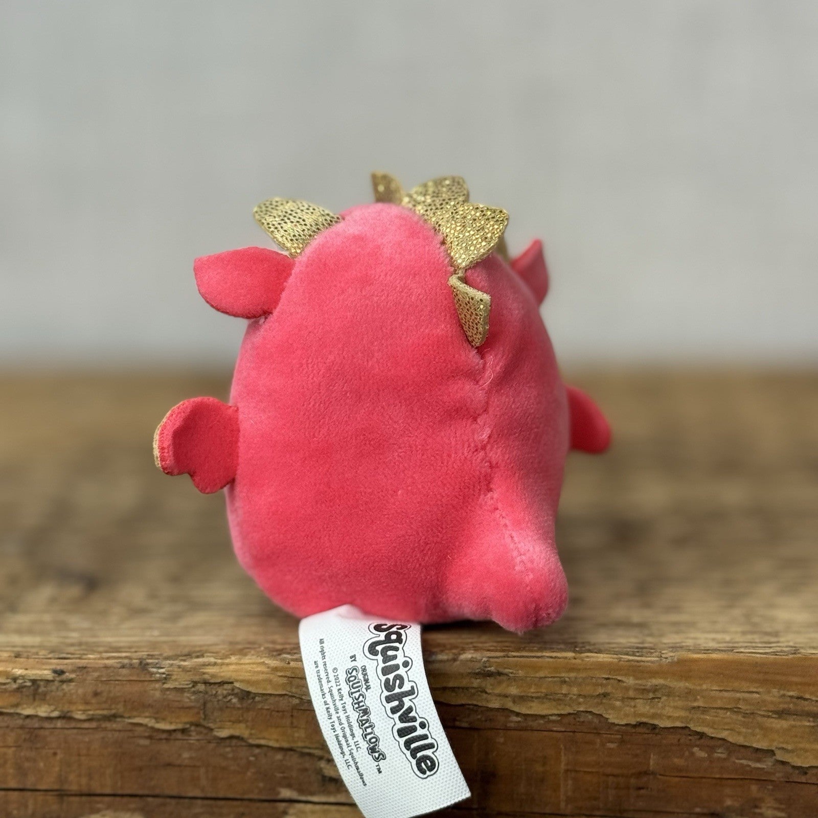 Squishmallow Squishville - Baiden Red/Gold Dragon Mini (Multi Buy Discount)