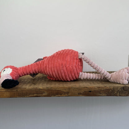 Jellycat Cordy Roy Flamingo - Pink Corduroy Beanie Flamingo Bird Retired 16"