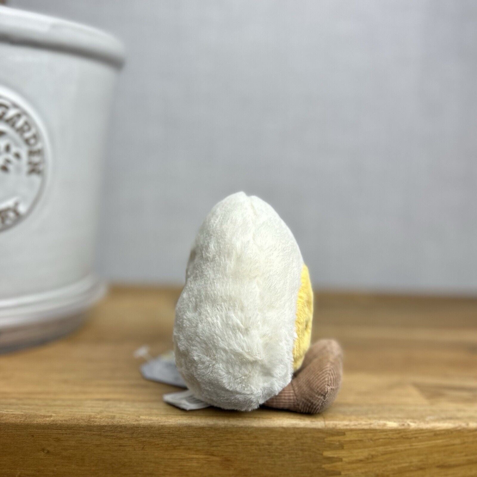Jellycat Amuseable Cheeky Boiled Egg - Frowning Egg  Toy - Play Food Plush 5”