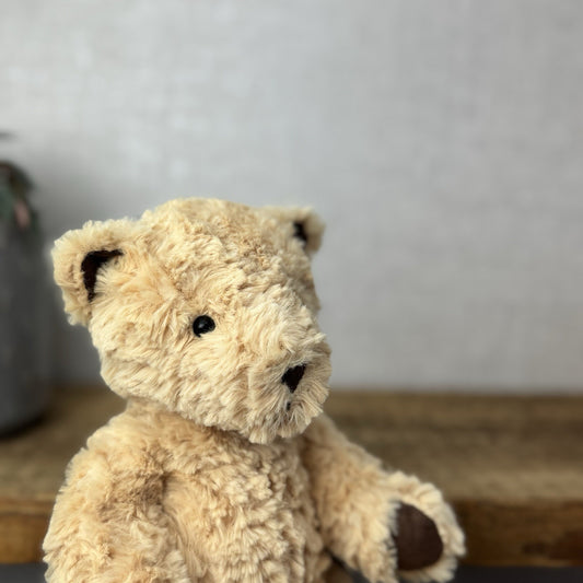 Jellycat Small Edward Bear - Light Brown Traditional Beige Bear With Tags 9"
