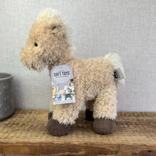 Jellycat Medium Caffuffle Palomino  - Curly Hair Horse Beige Retired Rare 14”
