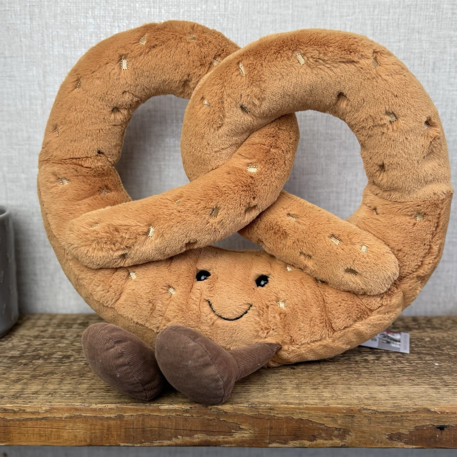 Jellycat Huge Amuseable Pretzel - Huge Pretzel Soft Toy Beanie Retired Large 12”