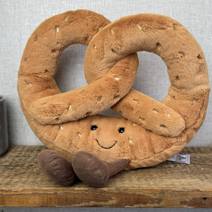 Jellycat Huge Amuseable Pretzel - Huge Pretzel Soft Toy Beanie Retired Large 12”