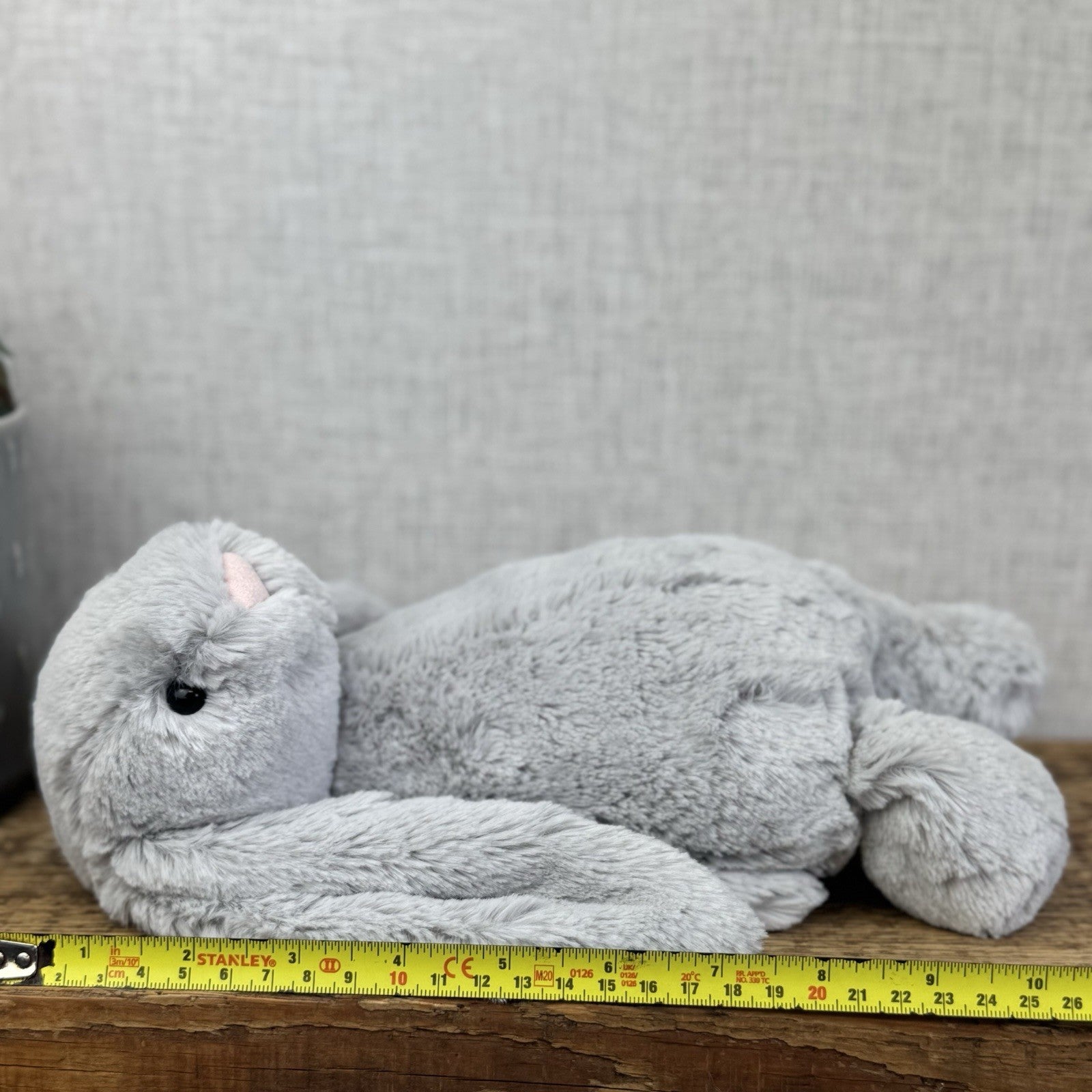 Jellycat The Little White Company Silver Bashful Bunny - New With Tags 12”