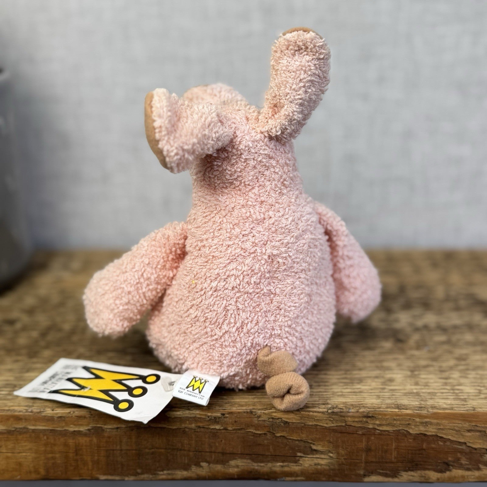 Manhattan Toy Company - Tip Toe Pig Vintage Soft Toy Beanie Piglet Ballet 7”