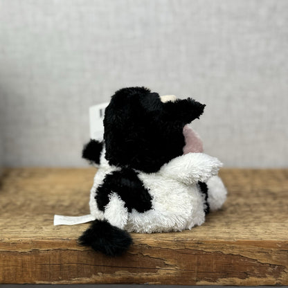Russ Berrie Luvvies - Mini Pudding Fred The Cow Beanie Plush New With Tags 4"