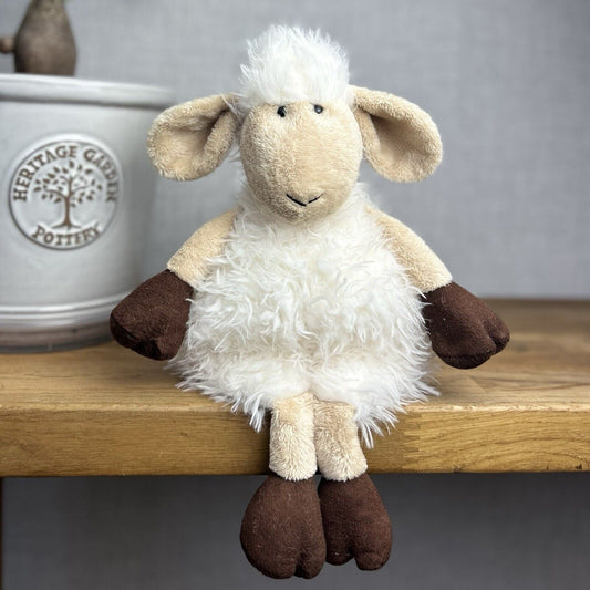 Jellycat Tiggalope Sheep - Medium Sheep 14" - White Fluffy Beanie Sheep Retired