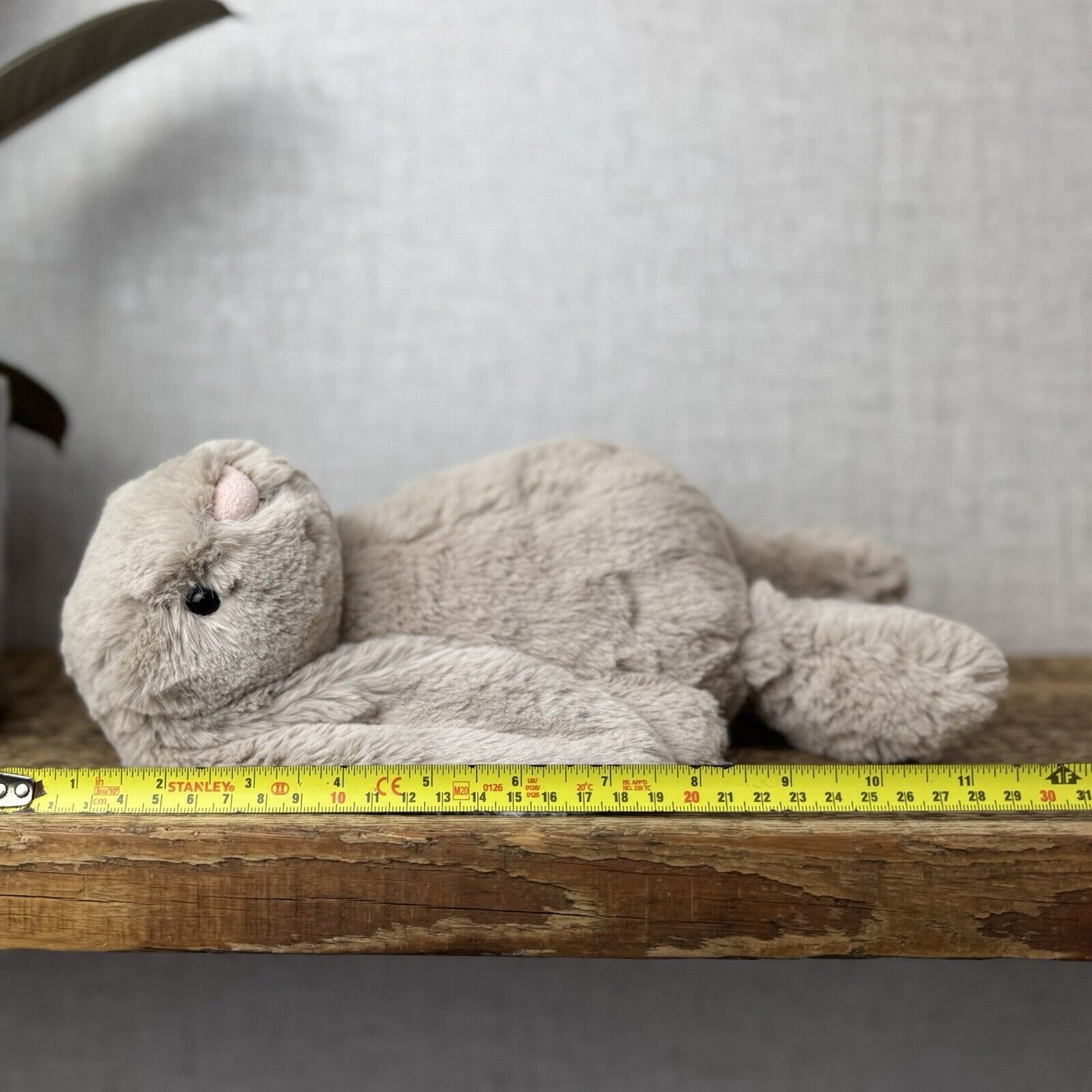 Jellycat Medium Bashful Beige Bunny - Light Brown Bunny Soft Toy Beanie 12” (2)