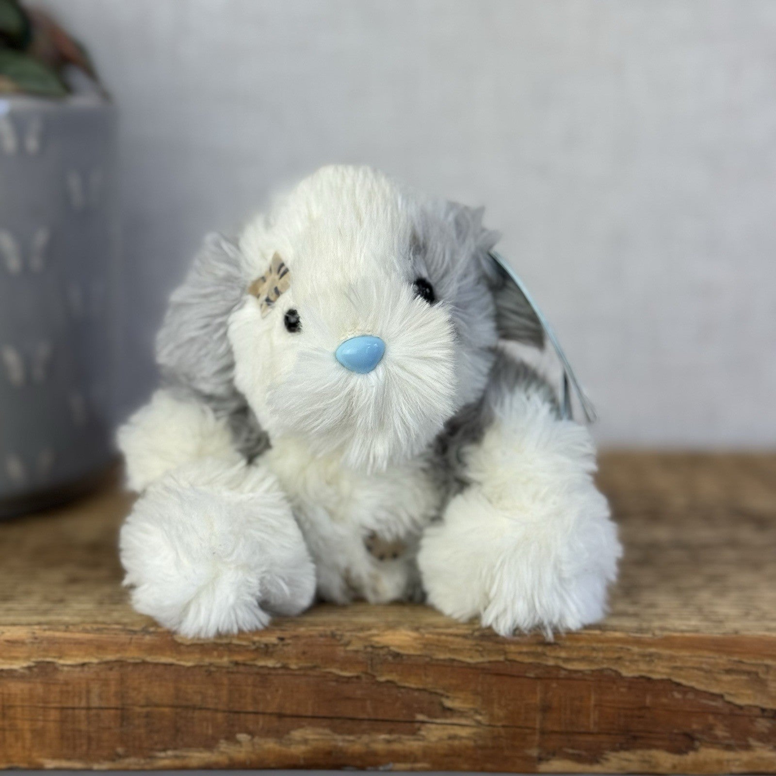 Blue Nose Friends Fluffy The Sheepdog - Mini Fluffy Dog Beanie Pal New 5”
