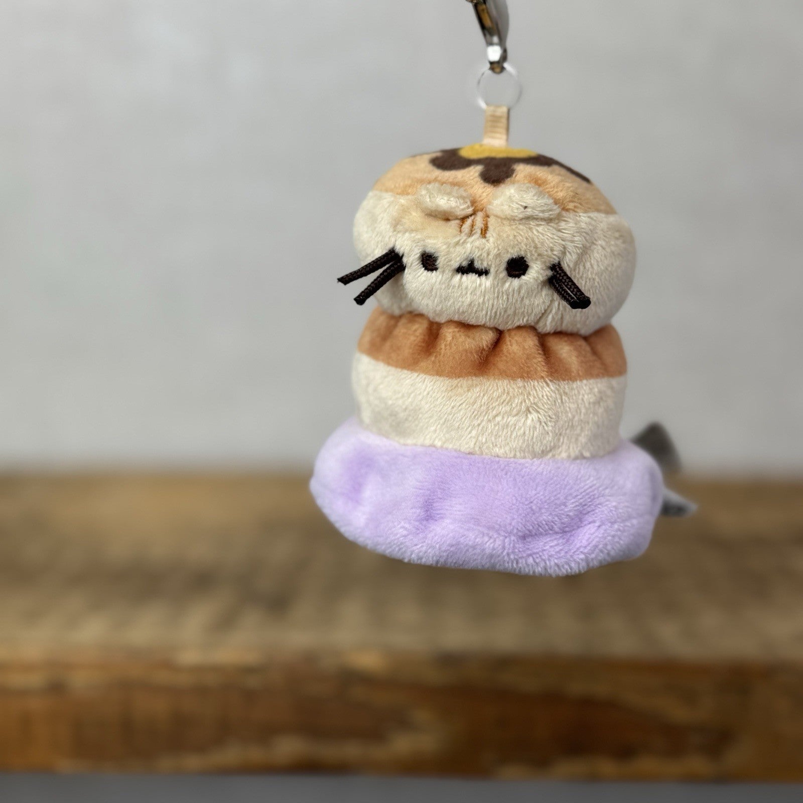 Gund Pusheen Cat - Breakfast Pancakes Blind Series Keychain Cute NWOT 3"