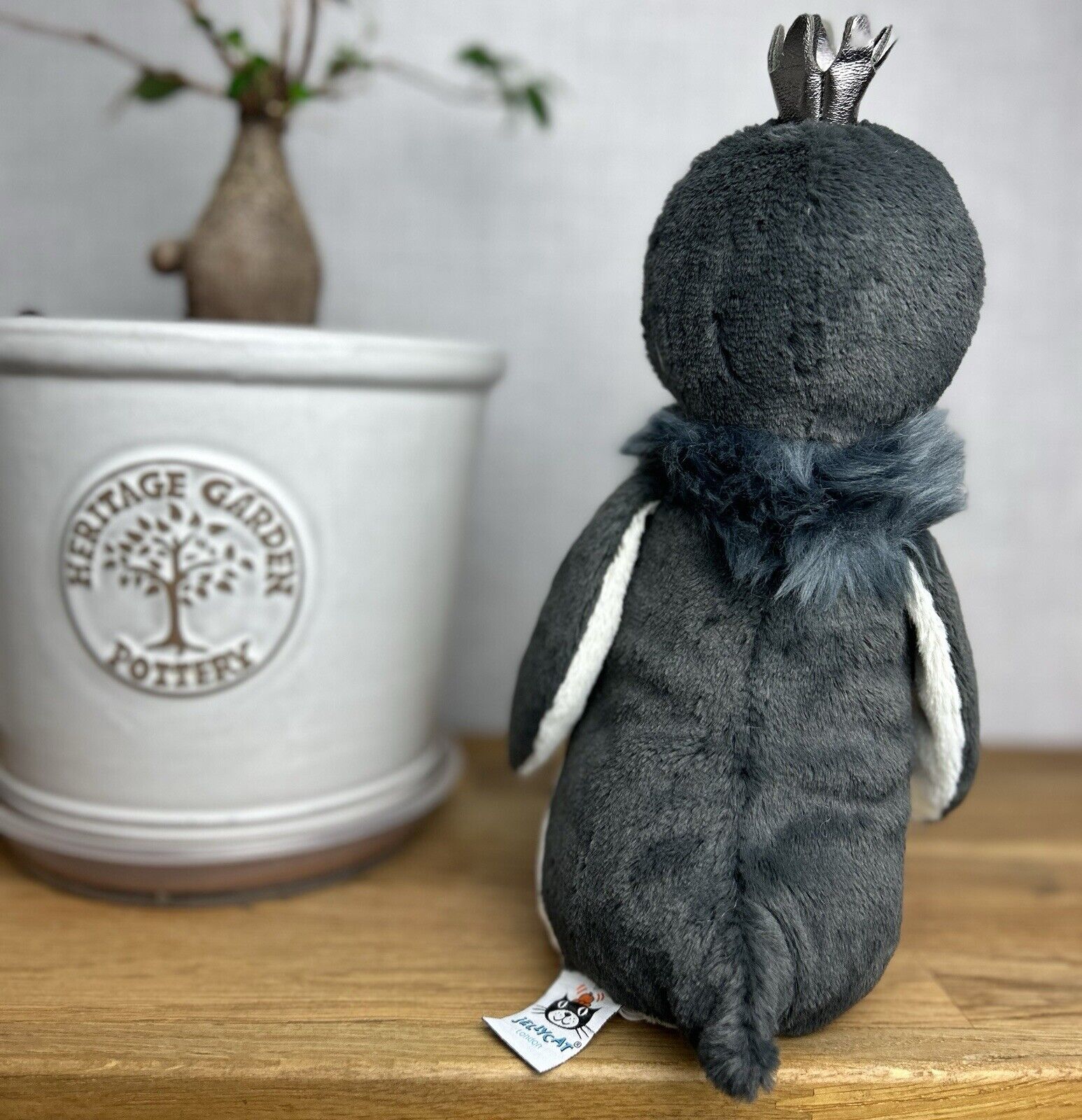 Jellycat Prince Penguin - Soft Penguin Plush With Crown - Medium Penguin Plush