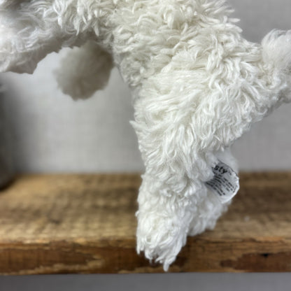 Russ Misty Bichon Frise - White Scruffy Fluffy Soft Toy Dog Plush White 13”