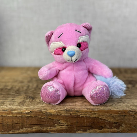 Blue Nose Friends - Rezi The Raccoon #2 - Pink Blue Nose Friend Rare Retired